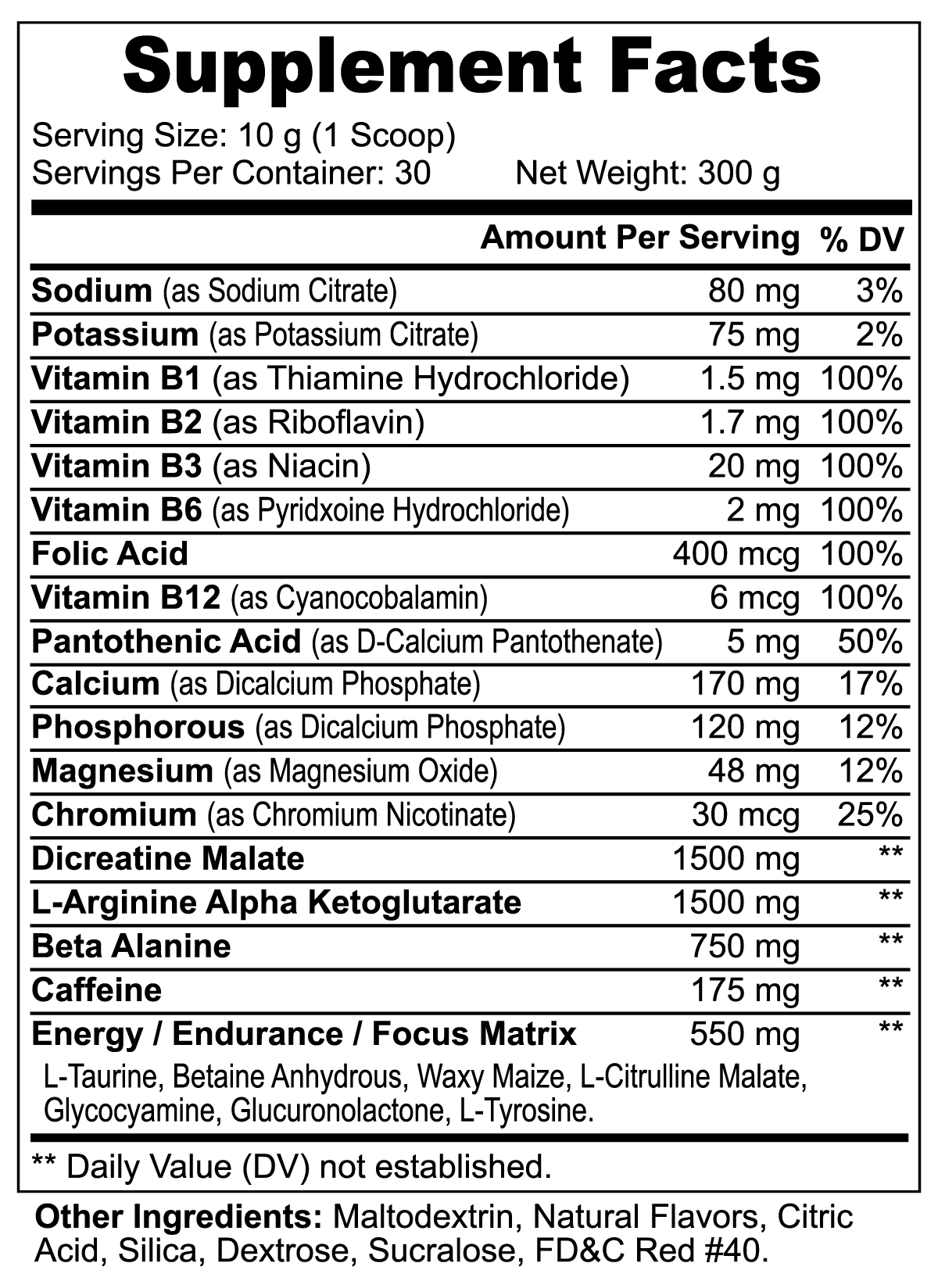 PEAK IGNITE  "PRE-WORKOUT"