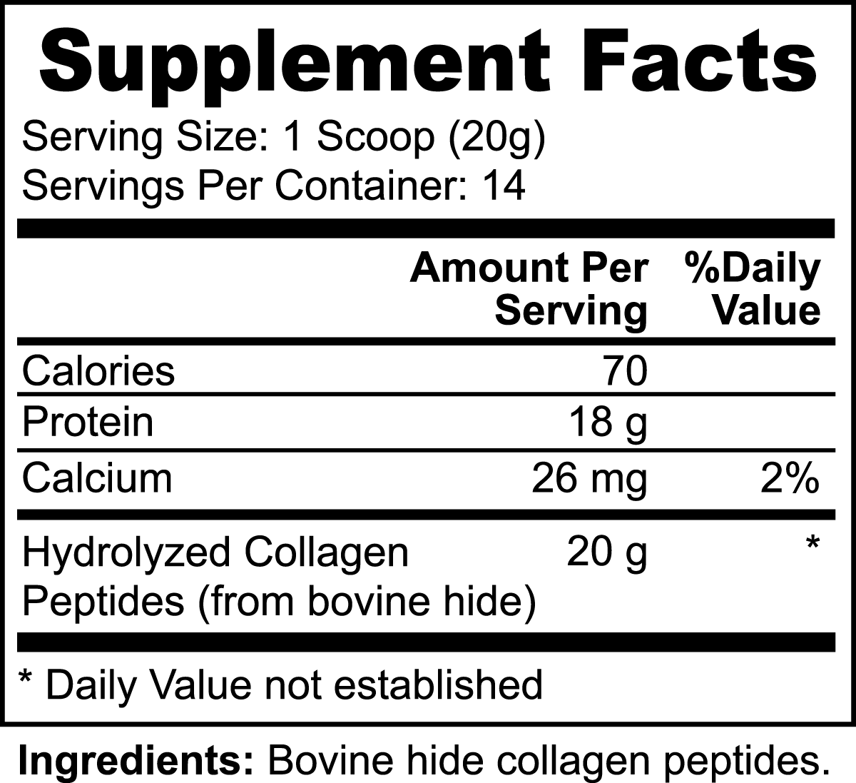 Collagen Peptides Grass-Fed Hydrolyzed